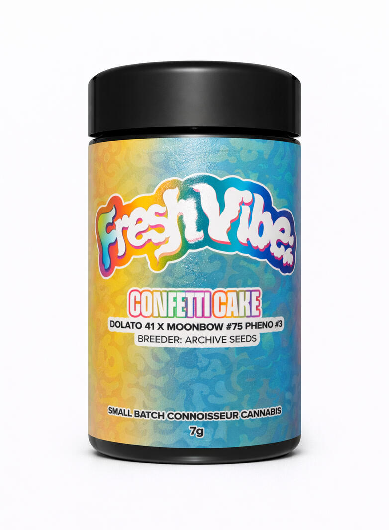 Fresh Vibez Confetti Cake